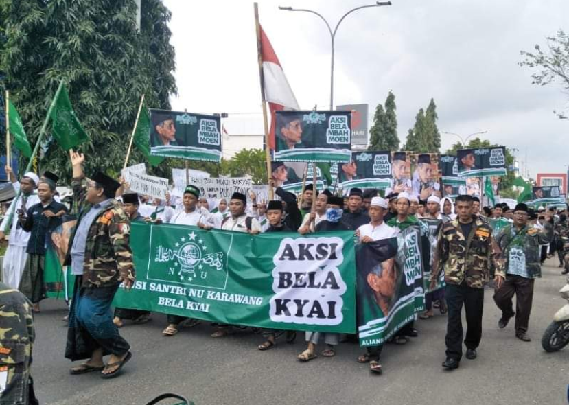 Santri dan Warga Nahdliyin Turun ke Jalan Tuntut Fadli Zon Minta Maaf