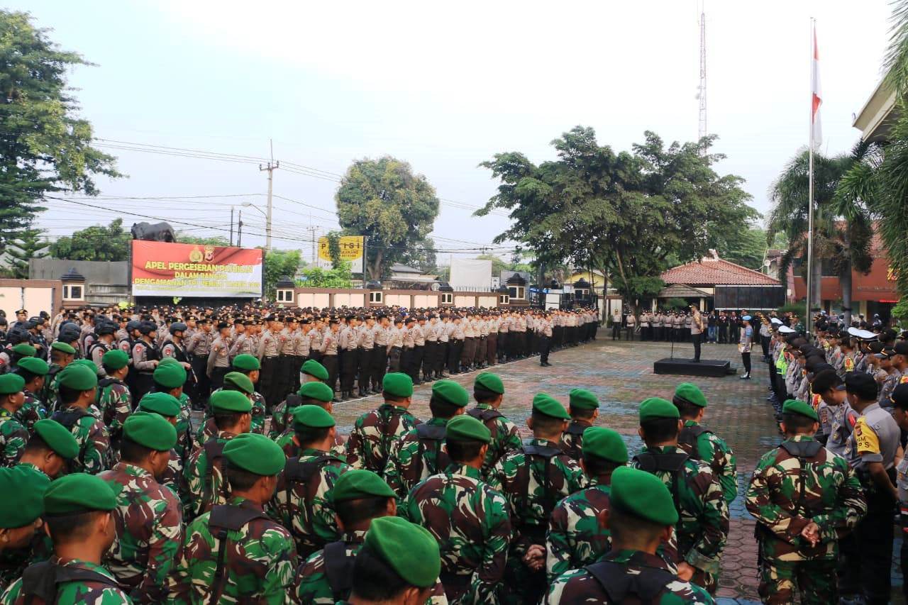 Polres Siagakan 694 Personel dan 100 Bantuan TNI Amankan Pemilu