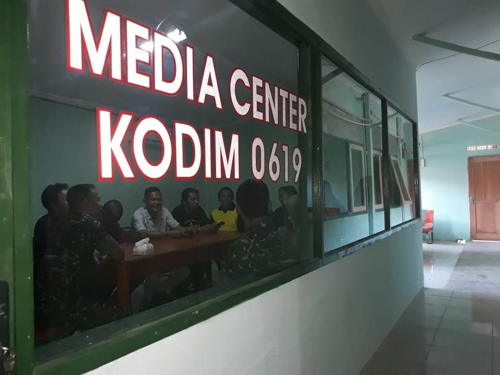 Pererat Kemitraan, Kodim 0619 Resmikan Media Center