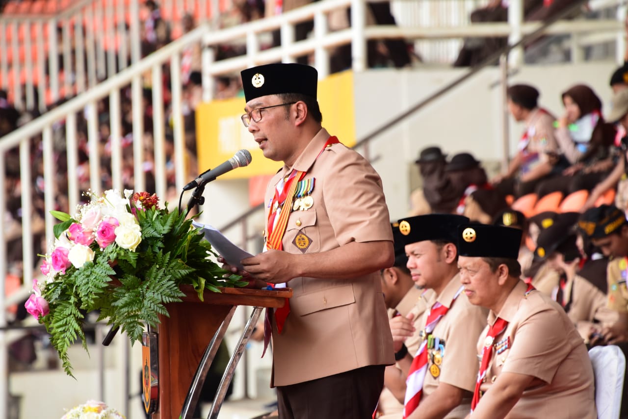 Peringati Hari Pramuka ke-58 Tingkat Provinsi, Gubernur Jabar Sebut Pramuka sebagai Teladan Kebangsaan