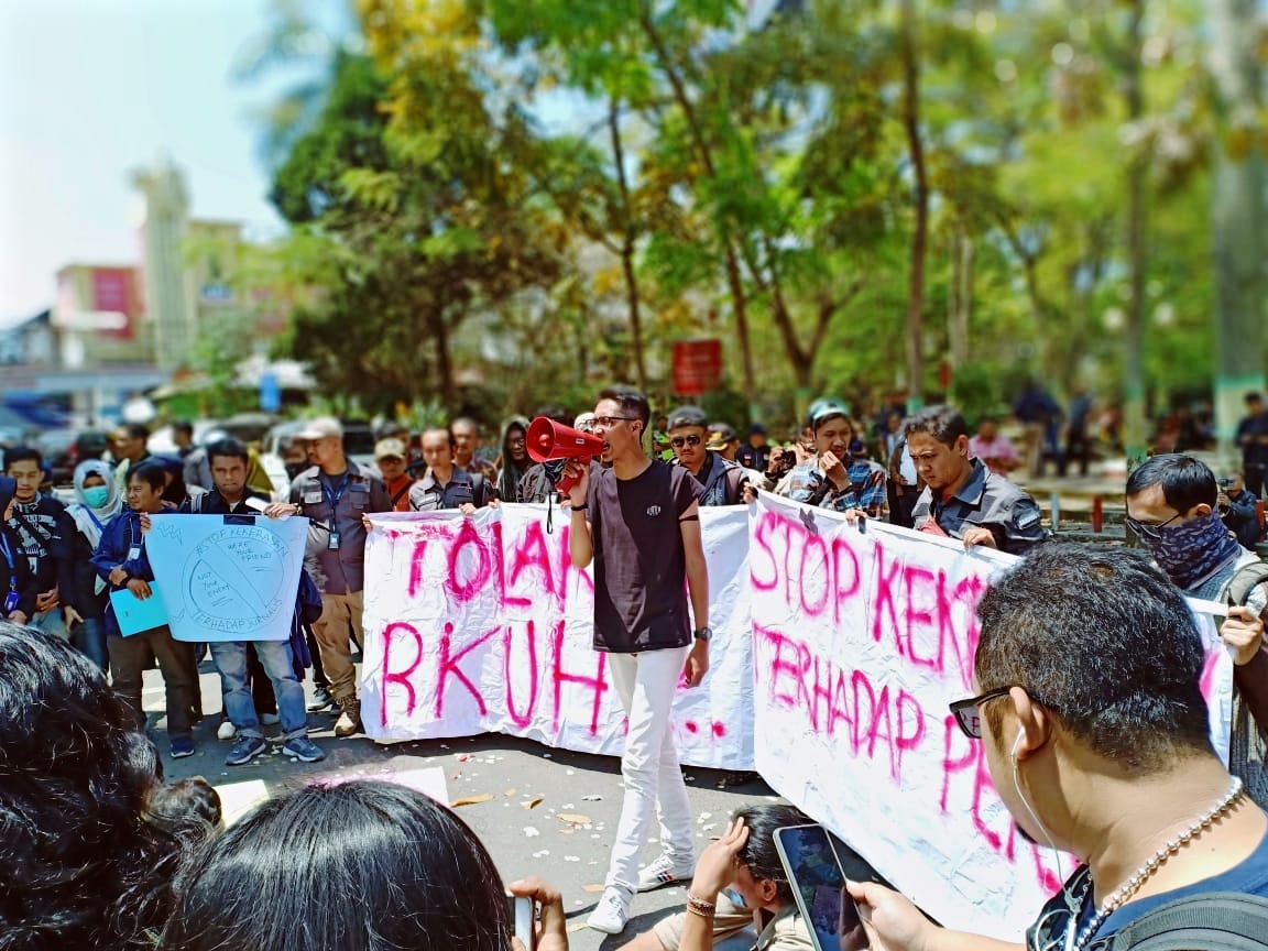 Jurnalis Cimahi KBB Gelar Aksi Solidaritas