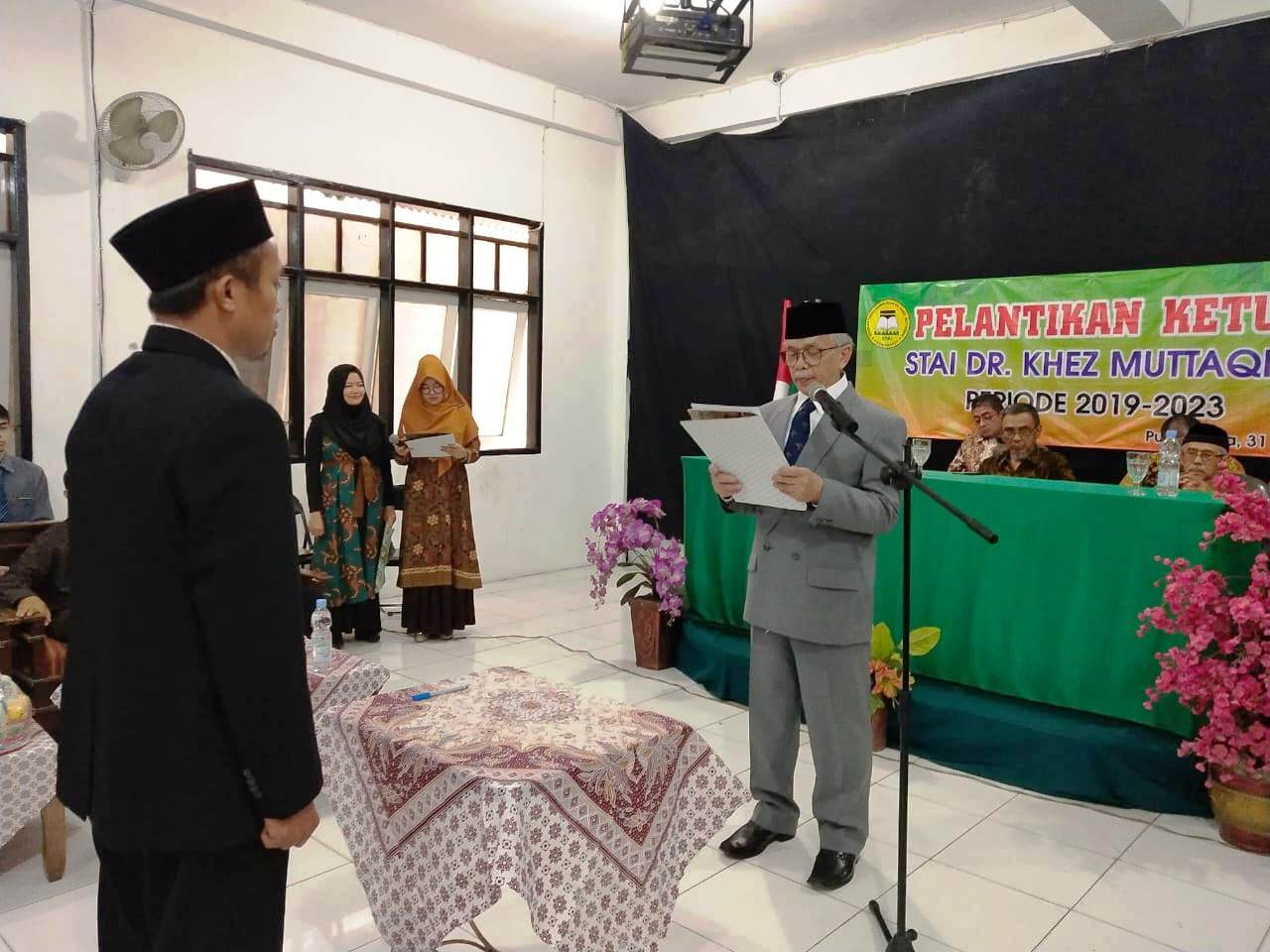 Imam Tabroni Resmi Jabat Ketua STAI Muttaqien