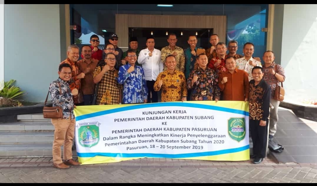Ruhimat Boyong Sejumlah Kepala Dinas Kunjungan Kerja ke Kabupaten Pasuruan