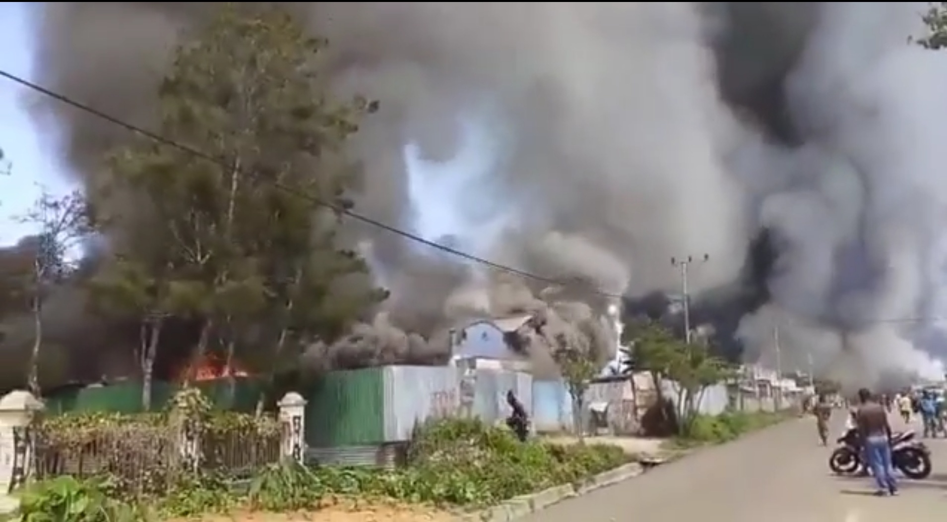 Rusuh di Wamena, Sejumlah Gedung Terbakar Hebat