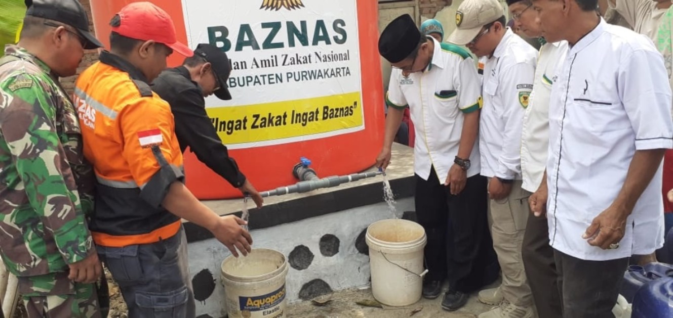 Sulit Air Bersih, Baznas Sumbang Toren