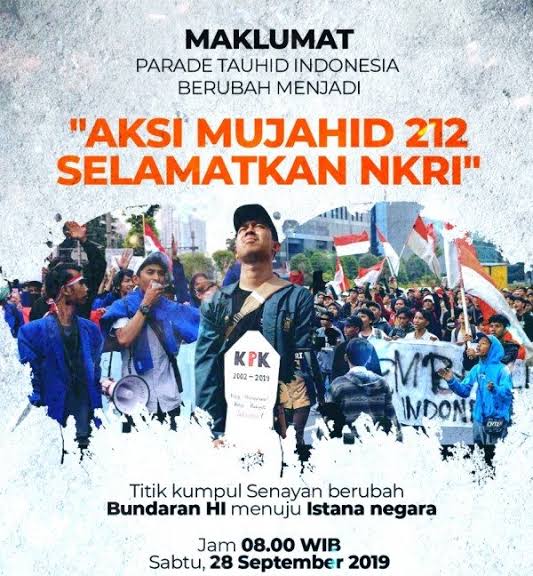 Besok, Massa Mujahid 212 Gelar Aksi Demonstrasi