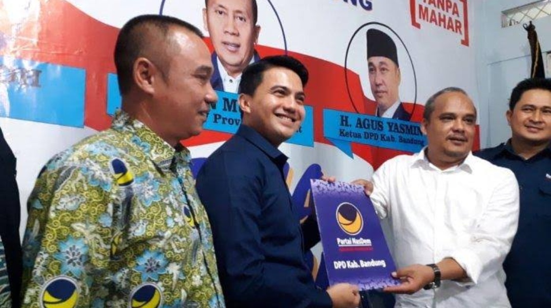 Daftar ke NasDem, Artis Syahrul Gunawan Masuk Bursa Calon Bupati Bandung