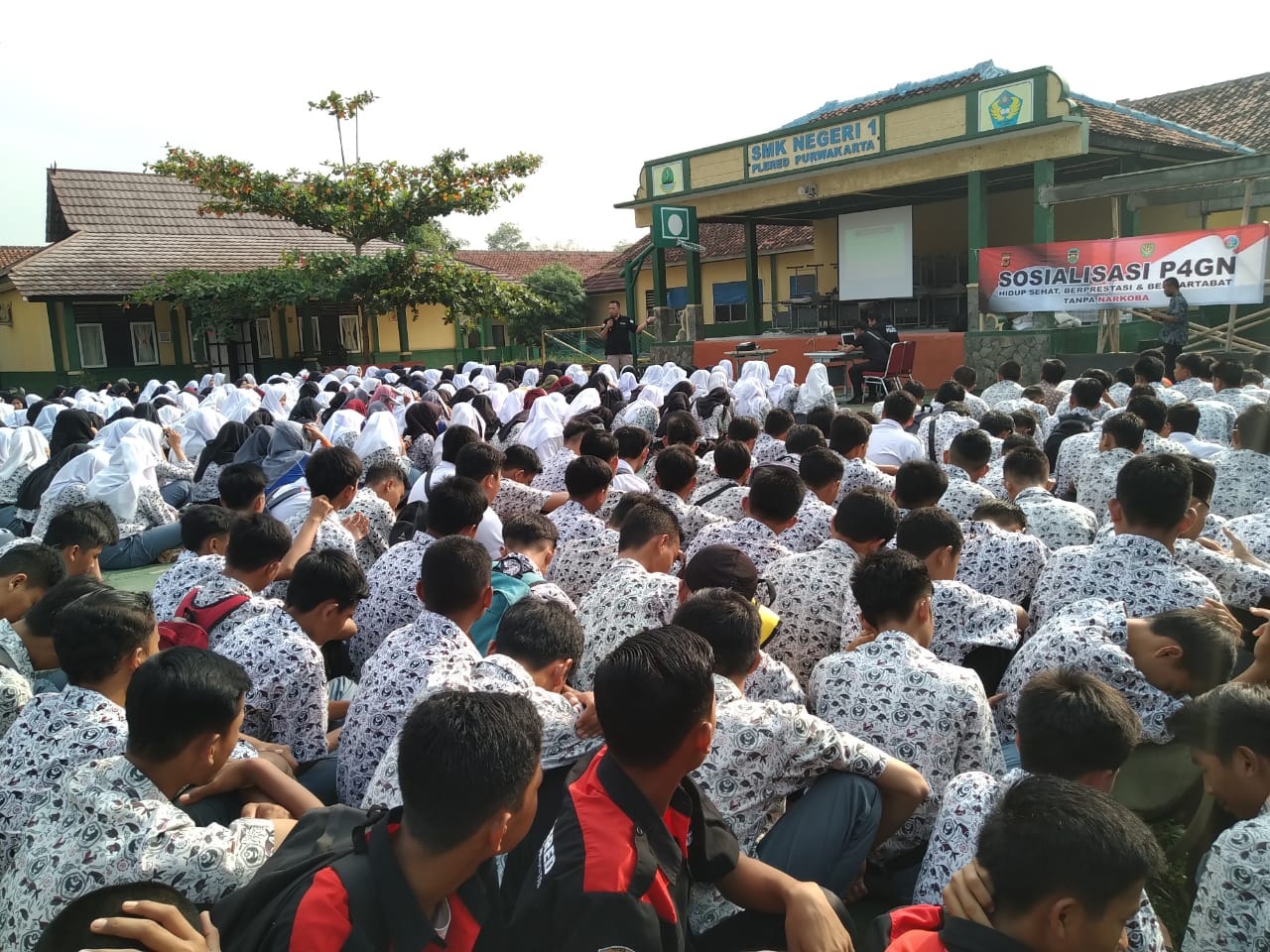 Polres Purwakarta Sosialisasi P4GN di SMK Negeri 1 Plered