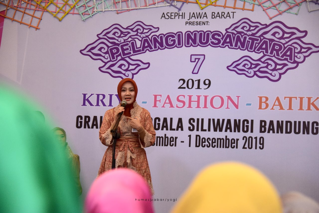 Buka Pameran Pelangi Nusantara 2019, Atalia Ridwan Kamil Dorong Promosi Kerajinan Jabar