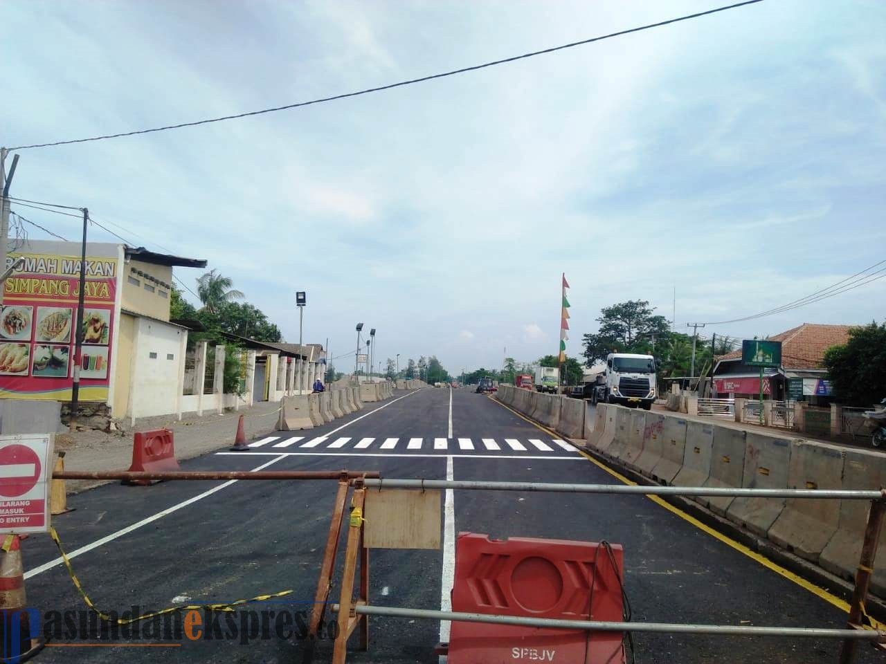 Jalur Pantura Depan Access Road kembali Dibuka