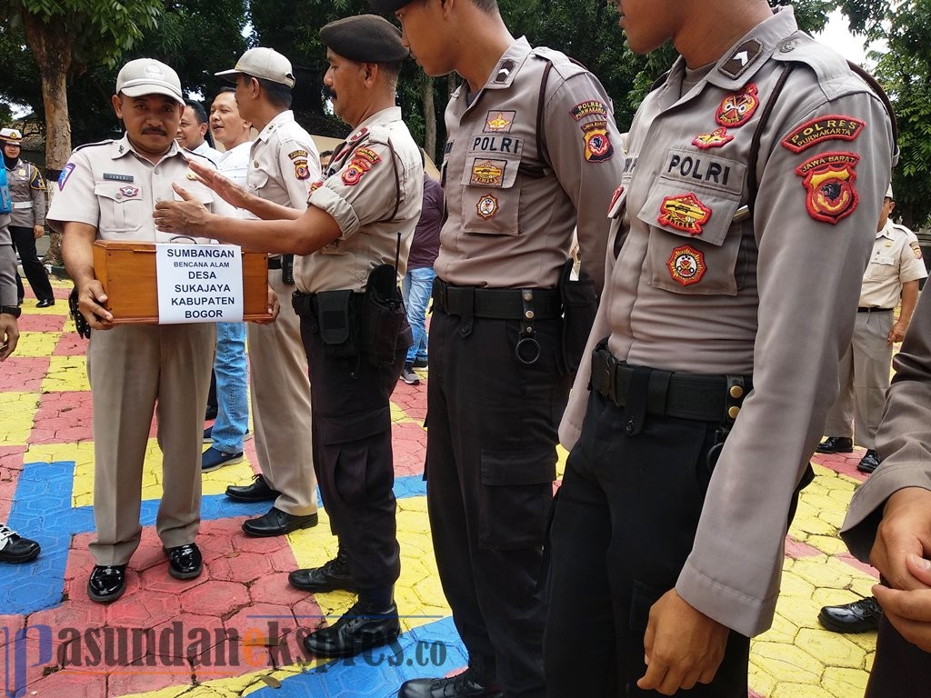 Polres Galang Dana untuk Korban Bencana Alam di Bogor