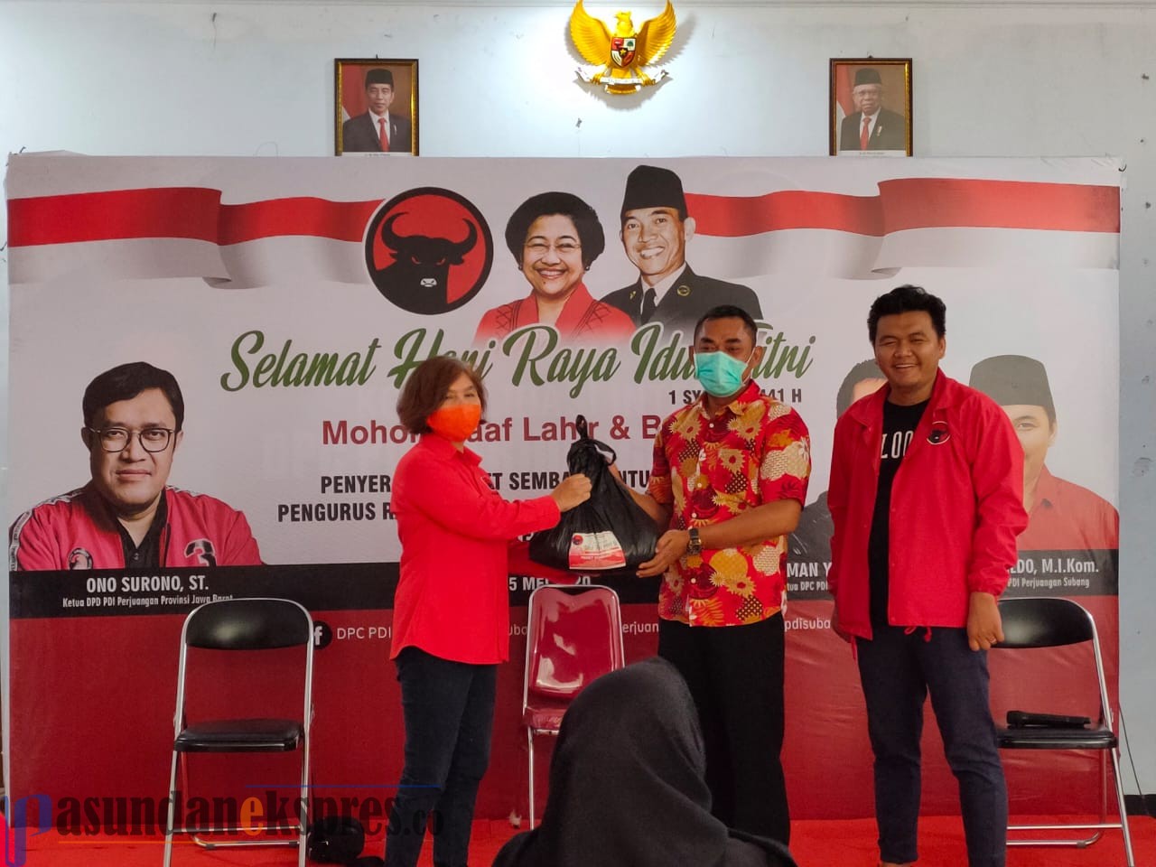 PDIP Subang Bagikan 3.870 Paket Sembako untuk Pengurus PAC Hingga Anak Ranting