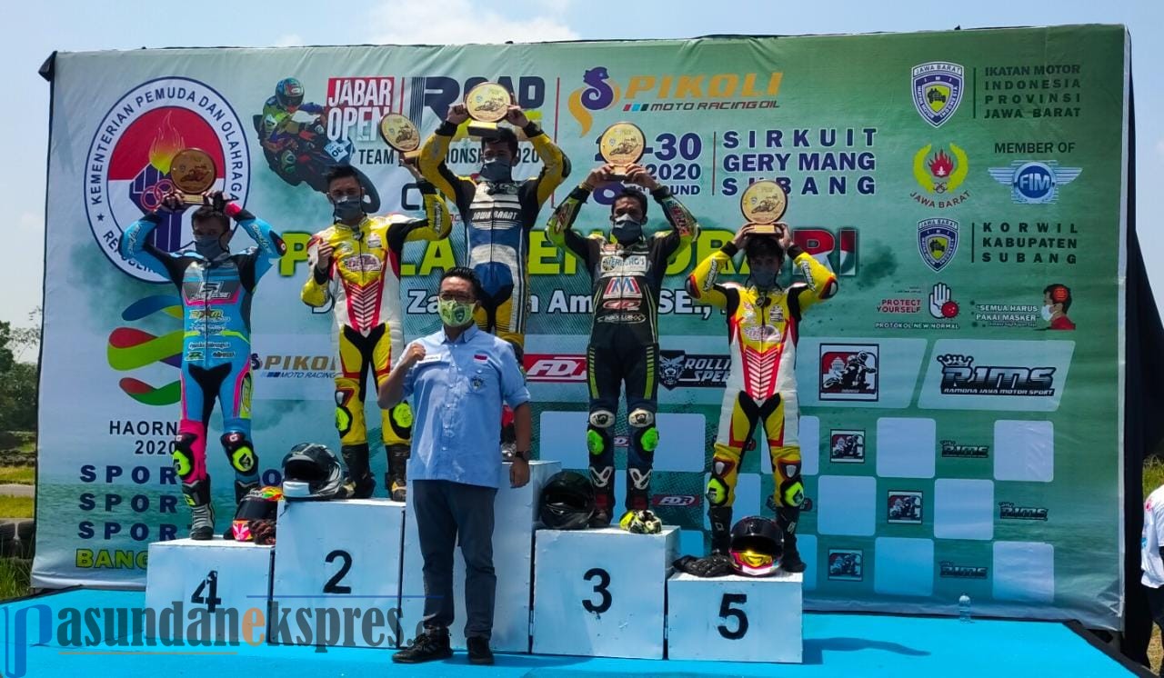 Adly M. Taufik Sabet Dua Podium Pertama Piala Menpora Jabar Open Road Race Team Championship 2020