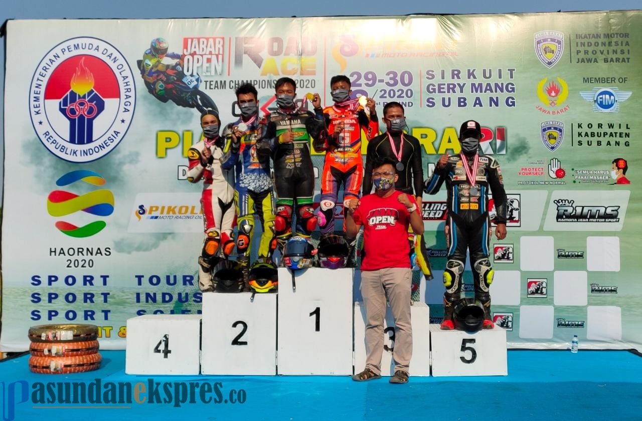 Subang Sabet Juara Umum Kelas bebek 4T Standart 150cc Senior di Piala Menpora Jabar Open