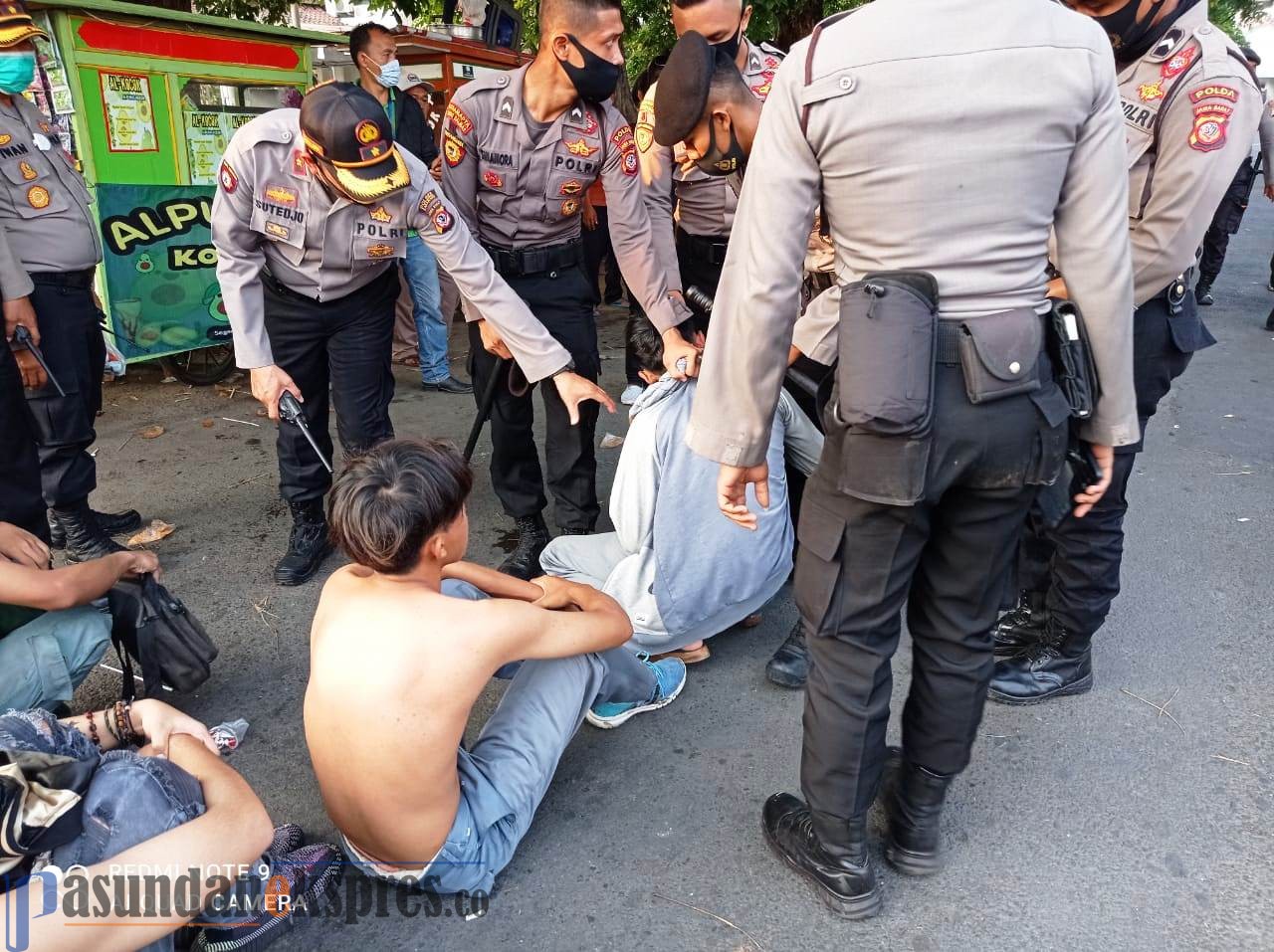 Polisi Amankan Belasan Terduga Provokator dalam Aksi Buruh