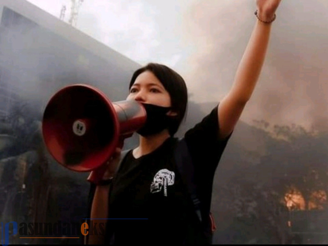 Ini Isi Orasi 'Pancasalah' Bikinan Sasa, Mahasiswa Makassar saat Demo Omnibus Law