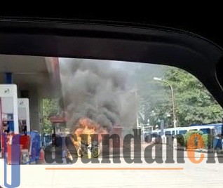 Viral Motor Terbakar di SPBU Binong Subang, Ini Kronologisnya