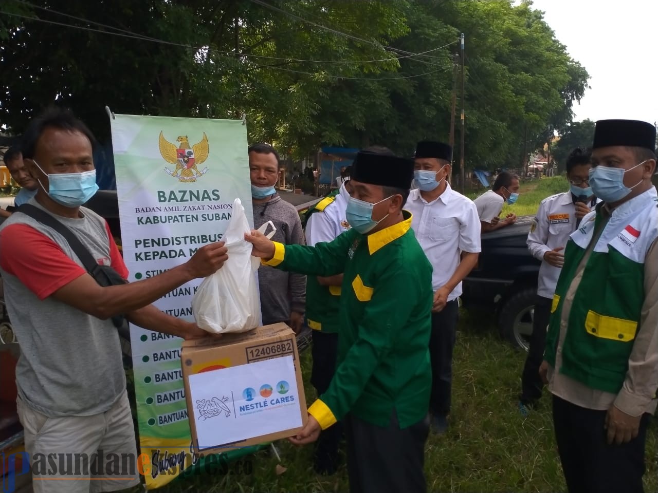 Baznas Kabupaten Subang Santuni 117 Tukang Becak