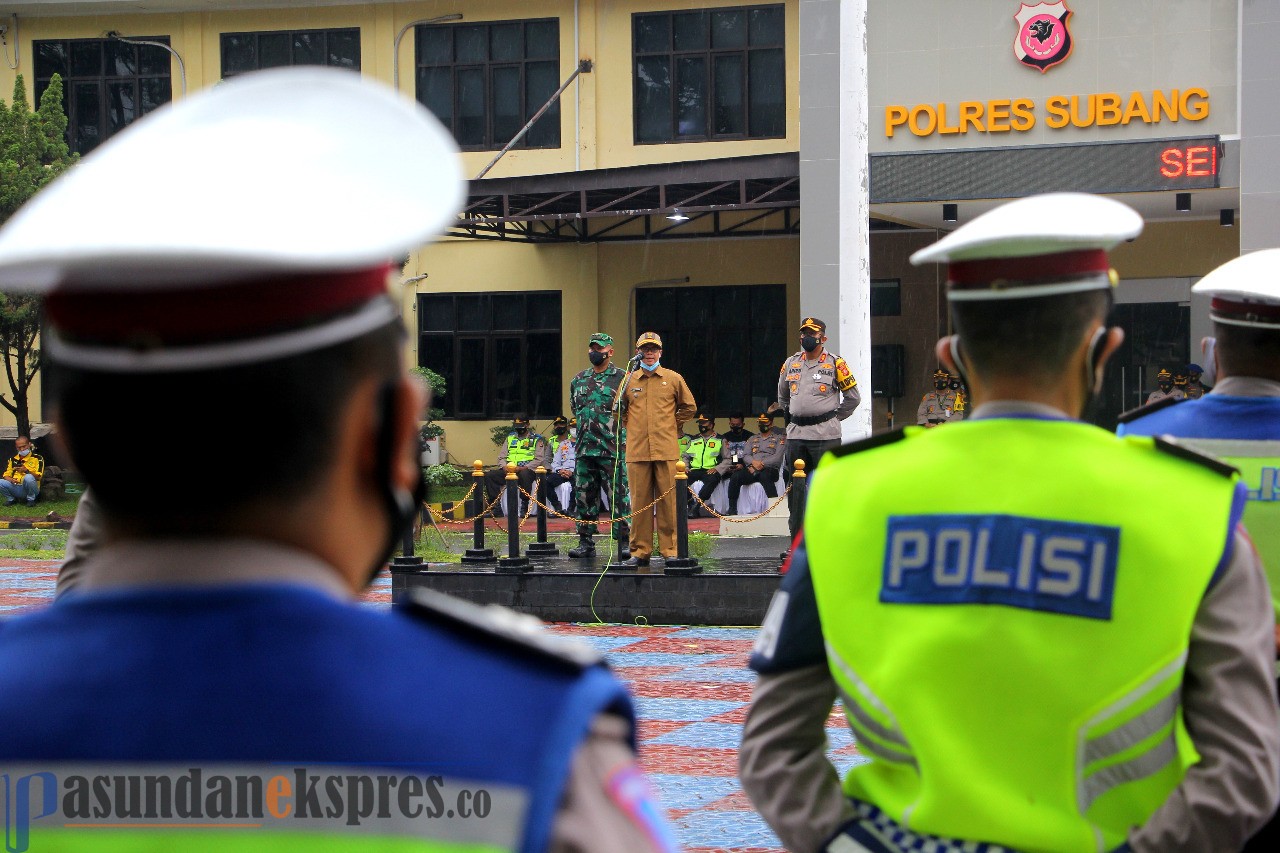 Polres Subang Gelar Pasukan Operasi Lilin Lodaya 2020