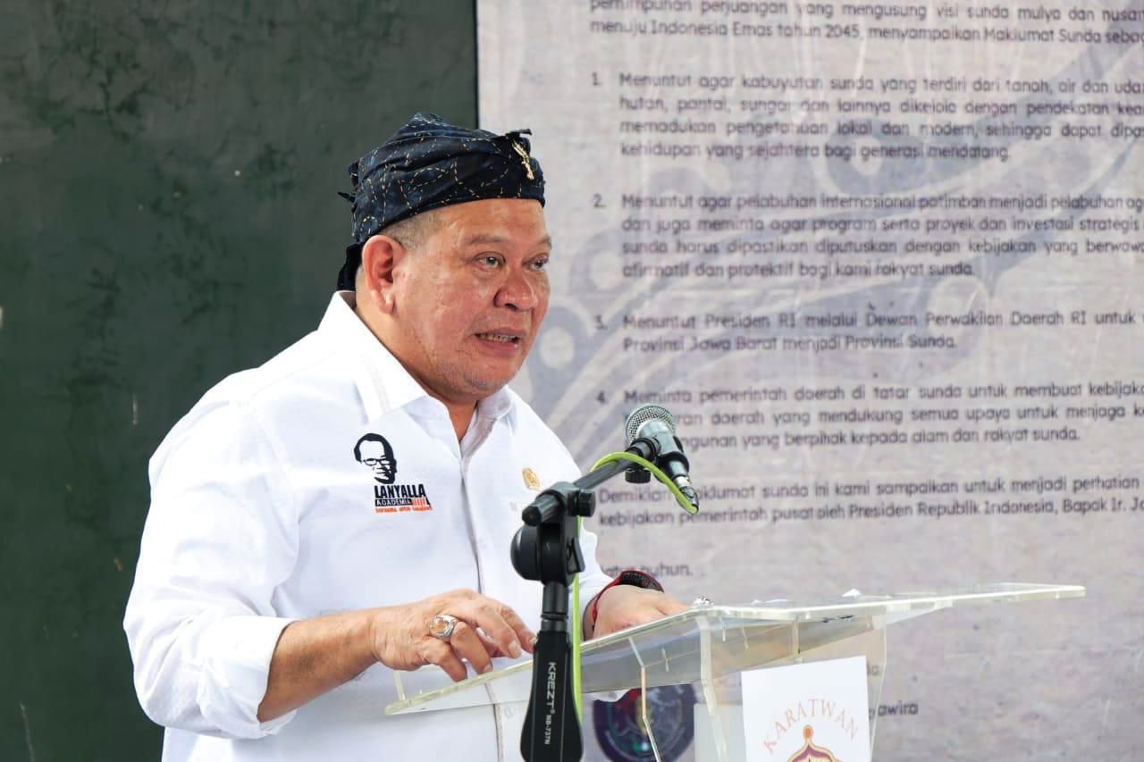 Tuntut Ubah Nama Jadi Provinsi Sunda, La Nyalla: Saya Sampaikan ke Presiden