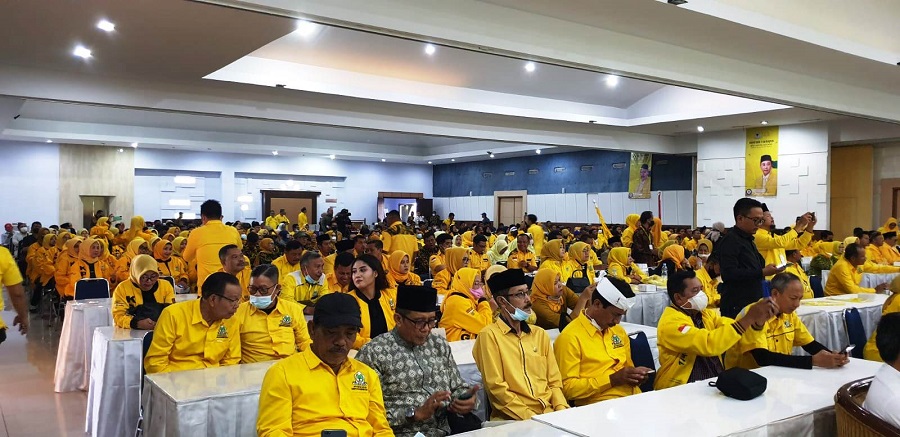 RAKERDA: Rapat Kerja Daerah yang digelar DPD Partai Golkar Kabupaten Bandung Barat di Lembang, Rabu (14/9).EKO SETIONO/PASUNDAN EKSPRES