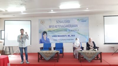 BPJS Ketengakerjaan Bersama Linda Megawati Sosialisasi Mamfaat Kepesertaan