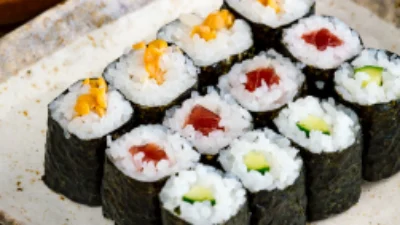 Sushi captured via Just One Cookbook