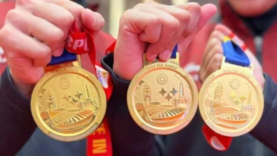 Rekap Perolehan Medali Kontingen Indonesia di SEA Games 2023.
