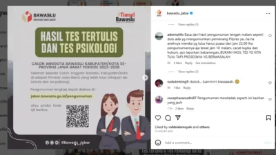 Kinerja Tim Seleksi Bawaslu Kabupaten/Kota Jawa Barat Disoal