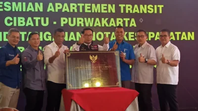 Resmikan Apartemen Transit Cibatu, Ridwan Kamil Juga Teken Nota Kesepakatan dengan BPJamsostek