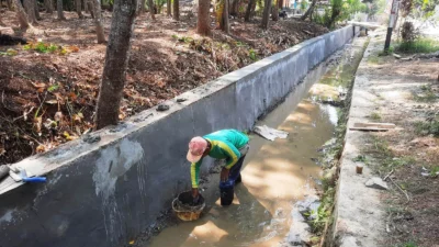 Petani Sambut Baik Pembangunan Lining Irigasi di Kecamatan Dawuan, Dinas PUPR Subang Sebut Dapat Mengairi 200 Hektare Sawah