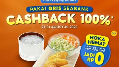 Cara Scan QRIS Seabank untuk Garap Promo Hokben Agustus 2023. (Sumber Gambar via Giladiskon)