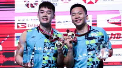 Lee Yang - Wang Chilin Raih Juara Japan Open 2023 Setelah Puasa Gelar Selama 2 Tahun (Image from Youtube SPOTV ASIA)