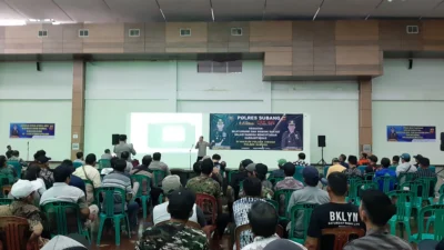 Nemoni Rakyat Bersama Ratusan Warga, Kapolsek Cibogo: Hargai Perbedaan Pilihan Dalam Pemilu 2024 