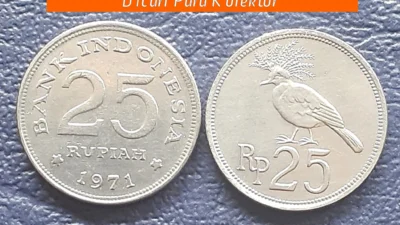 Fantastis, Segini Harga Uang Koin Rp25 1971 yang Dicari Kolektor