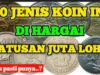 10 Mata Uang Kuno Indonesia Termahal, Harganya Bisa Tembus Jutaan Rupiah