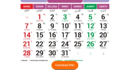 Kalender 2023 Lengkap dengan Tanggal Merah, via farazinux,com