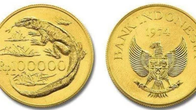 Koin Rp 100.000 Seri Cagar Alam, koin emas rupiah Indonesia