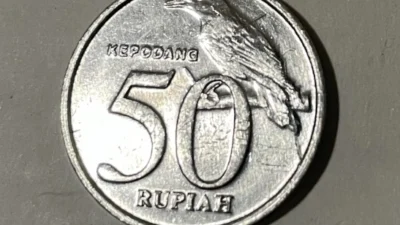 Harga Koin 50 Rupiah 1999. (Sumber Gambar: Tokopedia)