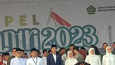 Apel Hari Santri 2023, Jokowi Bahas Kestabilan Bangsa