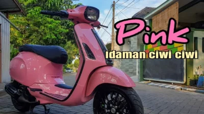 Harga Vespa Matic Pink Pastel 2023 Jadi Idaman Ciwi-Ciwi