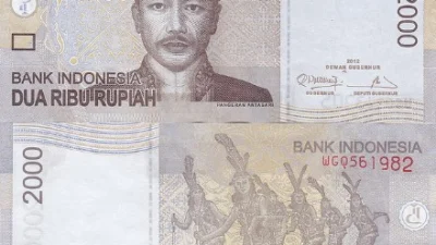 Gak Boleh Lupa Uang Ini! Tampilan Uang 2 Ribu Lama dan Pertama Kali Dirilis di Indonesia (image from Wikipedia)