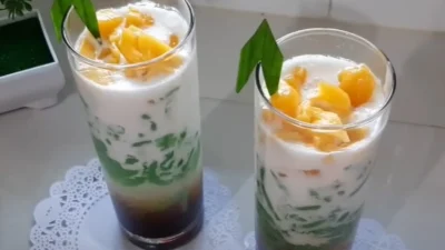 Resep Es Cendol Nangka Alpukat, Kreasi Minuman Segar Cocok Diminum di Siang Hari (image from screenshot Youtube atha naufal)