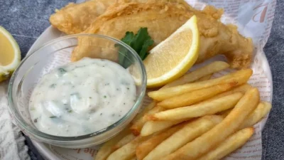 Resep Fish and Chips, Kreasi Ikan Fillet Crispy Mirip Kaya di Restoran (image from screenshot Youtube puguh kristanto kitchen)