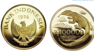 Koin Emas Gold Caoin Komodo Dragon 100.000 ribu Bisa Jadi Nilai Investasi yang Menguntungkan