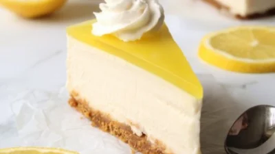 Cheesecake Lemon Tanpa Oven. (Sumber Gambar: Project Vegan Baking)
