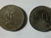 Koin Rp25 dan Rp50 Perak