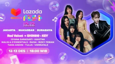 Konser Lazada Fest 12.12 Hadirkan Red Velvet dan Key SHINee, Catat Tanggalnya! (image from Lazada)