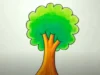 Ini Lho Cara Menggambar Pohon Dengan Mudah Untuk Anak-Anak (image from screenshot Youtube doni studio)