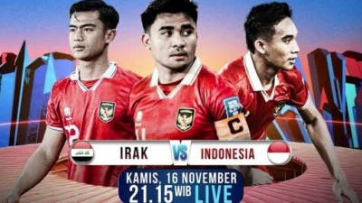 Link Live Streaming Timnas Indonesia Vs Irak